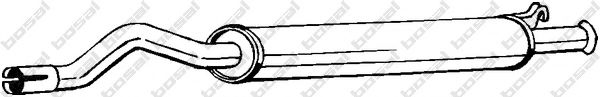 Глушник системи випуску (середній) ASMET арт. 105159 фото1