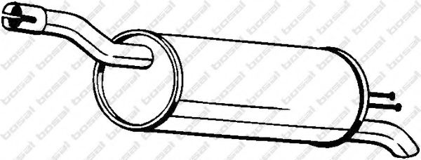 Глушитель задняя часть FIAT DOBLO 00- (148-351) BOSAL MTS арт. 148351 фото1