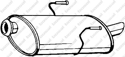 Глушник вихлопних газів (кінцевий) WALKER арт. 190275 фото1