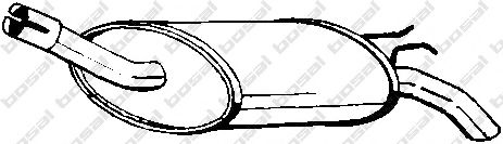 Глушник вихлопних газів (кінцевий) ASMET арт. 200785 фото1