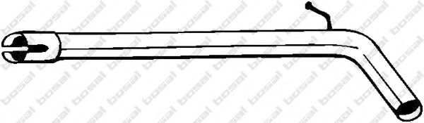Глушитель, алюм. сталь, средняя часть SEAT IBIZA 05-07 (801483) BOSAL фото1