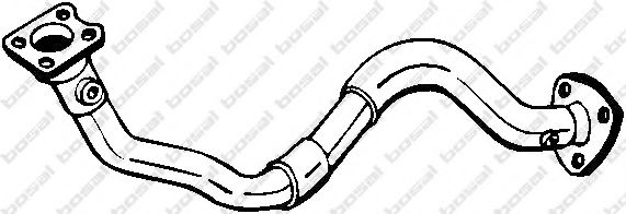Глушитель, алюм. сталь, передн. часть VW BORA (98-05) (753-153) BOSAL фото1