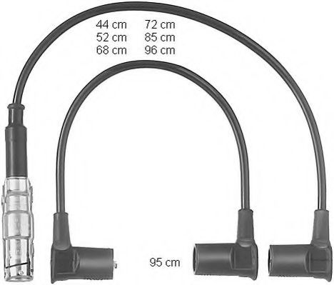Комплект кабелів високовольтних BERU арт. CLS250 фото1