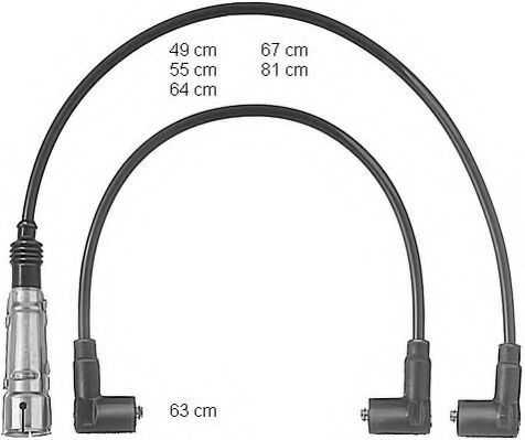 Комплект кабелів високовольтних NGK арт. CLS105 фото1