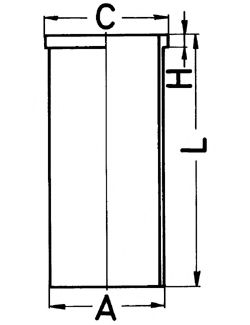 Гильза поршневая VAG 79,51 1,9D/TD-2,4D (пр-во KS) фото1
