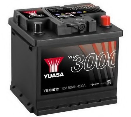 Yuasa 12V 52Ah SMF Battery YBX3012 (0) фото1
