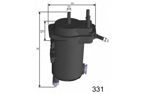 Фильтр топливный RENAULT FRAM арт. F113A фото1