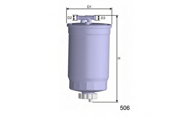 Фільтр паливний VAG Diesel (дві трубки) фото1