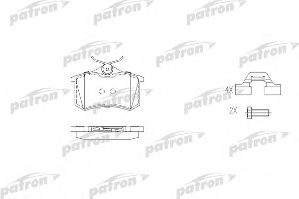 Комплект тормозных колодок DELPHI арт. PBP541 фото1