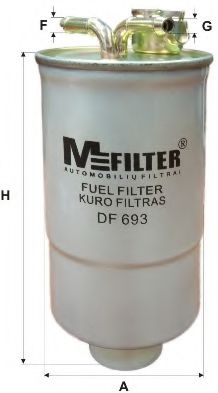 Фильтр топливный MISFAT арт. DF693 фото1