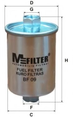 Фильтр топливный DAEWOO NEXIA 95- (пр-во M-FILTER) CLEANFILTERS арт. BF09 фото1