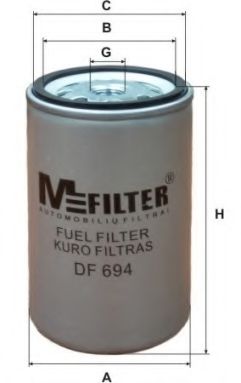 Фильтр топливный MISFAT арт. DF694 фото1