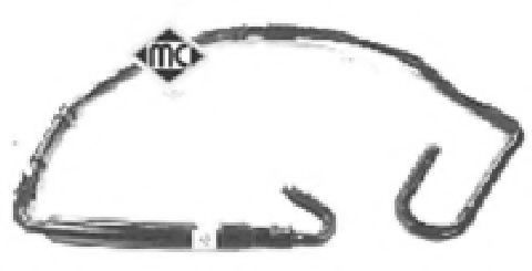 Патрубок радиатора Citroen Zx/Peugeot 306 1.9TD (92-) (08321) Metalcaucho фото1