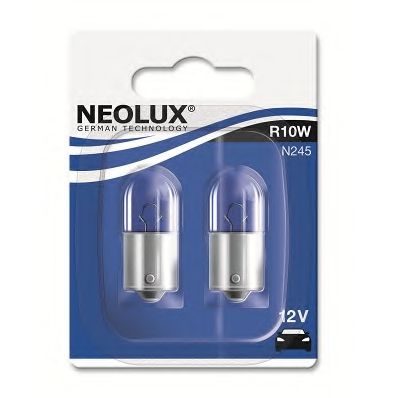 Лампа вспомогат. освещения R10W 12V 10W ВА15s(blister 2шт) (пр-во Neolux)  арт. N24502B фото1