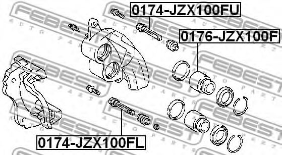 0174-JZX100FU PIN SLIDE (TOYOTA MARK 2/CHASER/CRESTA GX100 1996-2001) (TOYOTA MARK 2/CHASER/CRESTA GX100 1996-2001) фото1