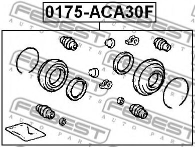 0175-ACA30F CYLINDER KIT (TOYOTA RAV4 ACA3#/GSA3# 2005-) (TOYOTA RAV4 ACA3#/GSA3# 2005-) фото1