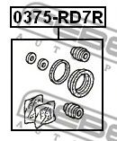 Ремкомплект суппорта тормозного заднего CR-V RD4/RD5/RD6/RD7/RD9 01-06*  арт. 0375RD7R фото1