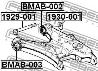 САЙЛЕНБЛОК ЗАДНЕГО НИЖНЕГО РЫЧАГА (BMW X5 E53 1999-2005)  арт. BMAB002 фото1