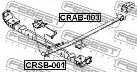 CRSB-001 ВТУЛКА ЗАДНЕЙ РЕССОРЫ (CHRYSLER VOYAGER III (RG) 2000-) фото1