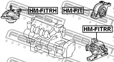 Опора двигателя  арт. HMFITRR фото1