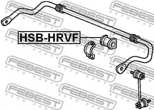 Втулка стабилизатора перед. подвески HONDA HR-V GH1/GH2/GH3/GH4 98-05 (D26.5)* фото1