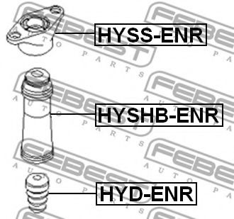 HYSS-ENR REAR SHOCK ABSORBER SUPPORT (KIA CEED 2007-) (KIA CEED 2007-)  арт. HYSSENR фото1