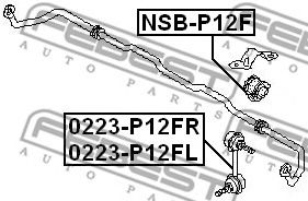 Втулка стабилизатора перед. подвески NISSAN PRIMERA P12 01-07 (D25)* фото1