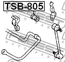 Втулка стабилизатора  арт. TSB805 фото1