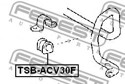 Втулка переднего стабилизатора d23  арт. TSBACV30F фото1