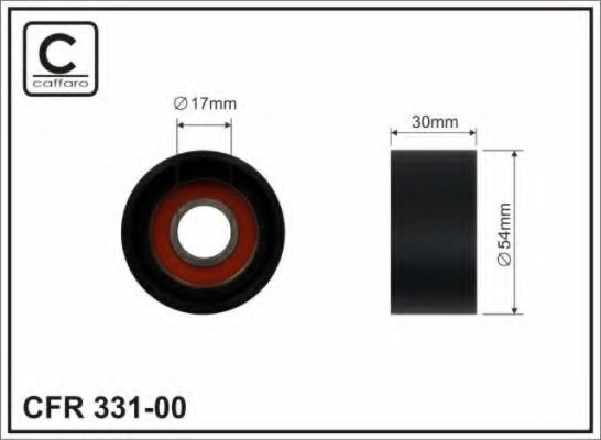 (сам ролик)Натяжник  паса  BMW 1 (E81,E82/E87/E88), 3 (E90/E91/E92/E93), 5 (E60/E61), 7 (F01, F02), X3 (E83) 2.0D/3.0D 09.04- BMW арт. 33100 фото1