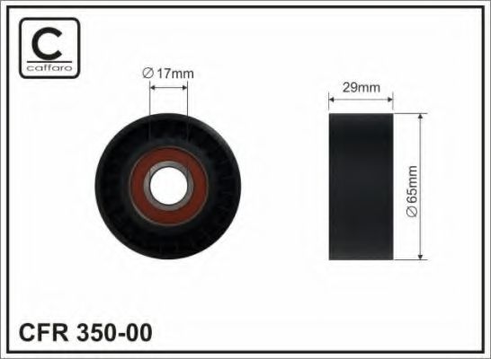 (65x23)Натяжна планка поліклинового паса Ford Tranzit 2.4Tdci 06- фото1