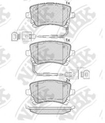 Комплект тормозных колодок REMSA арт. PN0330W фото1