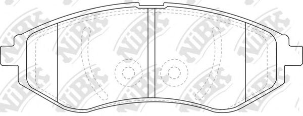 Колодки дискового тормоза DAEWOO арт. PN0370 фото1