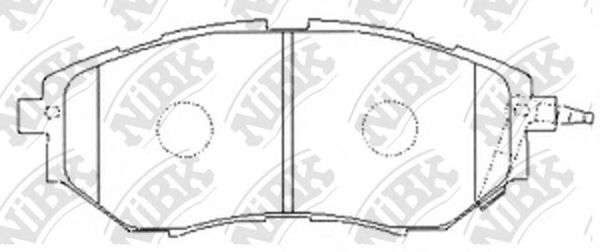 Колодки дискового тормоза SUBARU арт. PN7499 фото1