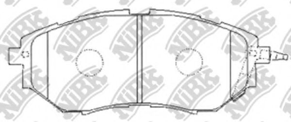 Колодки дискового тормоза SUBARU арт. PN7499S фото1