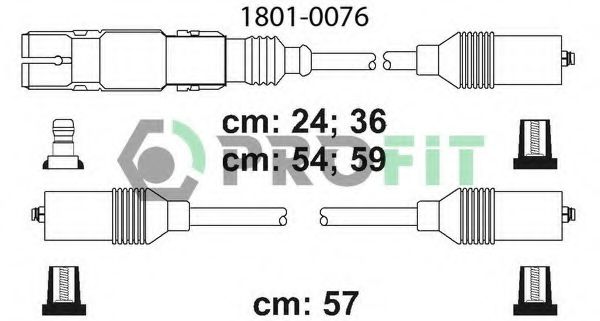 Комплект кабелів високовольтних JANMOR арт. 18010076 фото1