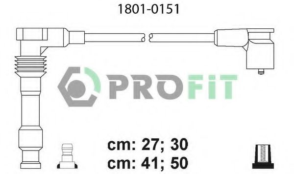Комплект кабелів високовольтних  арт. 18010151 фото1