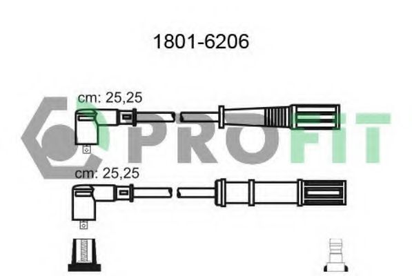Комплект кабелів високовольтних  арт. 18016206 фото1