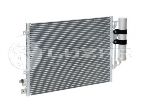 Радиатор кондиционера Logan 1.4/1.6 (04-) с ресивером АКПП/МКПП (LRAC ReLo04360) Luzar фото1