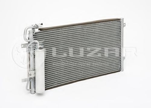Радиатор кондиционера 2170 HALLA с ресивером Luzar фото1