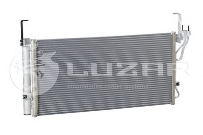 Радиатор кондиционера Santa Fe 2.0/2.4/2.7/3.5 (00-) АКПП/МКПП (LRAC 0826) Luzar фото1