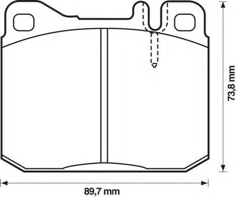 Комплект тормозных колодок, дисковый тормоз DENCKERMANN арт. 571278J фото1