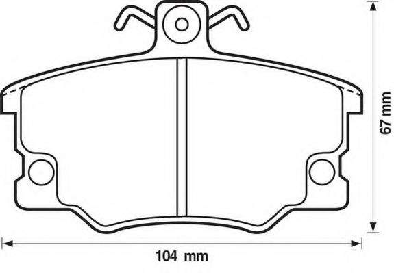 Комплект тормозных колодок, дисковый тормоз MAPCO арт. 571309J фото1