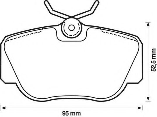 Комплект тормозных колодок, дисковый тормоз DELPHI арт. 571353J фото1