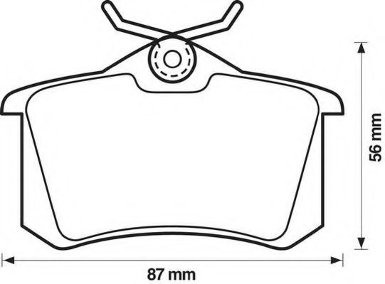 Колодки дискового тормоза DELPHI арт. 571361J фото1