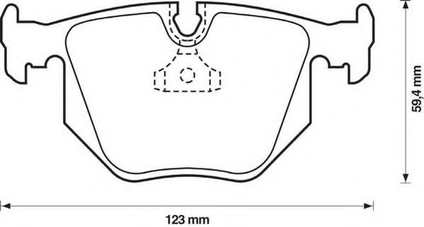 Комплект тормозных колодок, дисковый тормоз REMSA арт. 571918J фото1