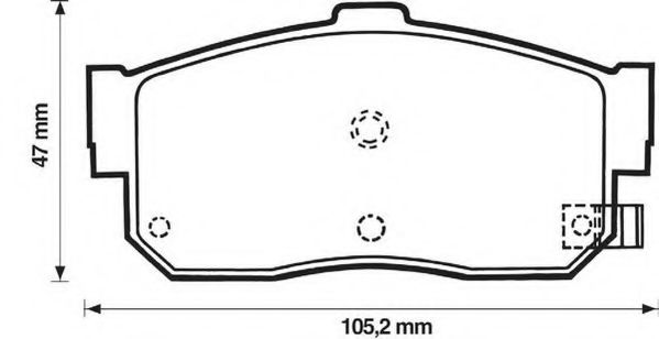 Колодки дискового тормоза REMSA арт. 572376J фото1