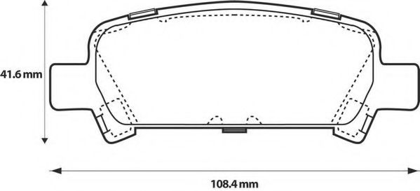 Комплект тормозных колодок, дисковый тормоз SUBARU арт. 572424J фото1