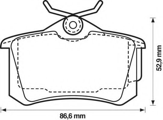 Колодки дискового тормоза TRISCAN арт. 573005J фото1