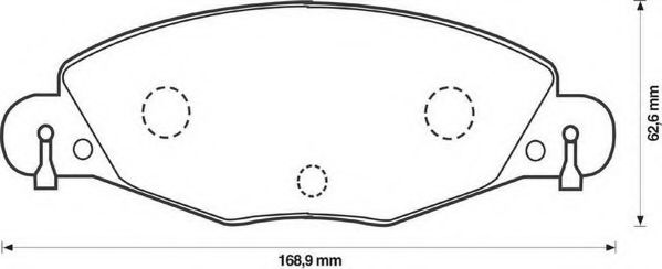 Гальмівні колодки, дискове гальмо (набір) LPR арт. 573029J фото1